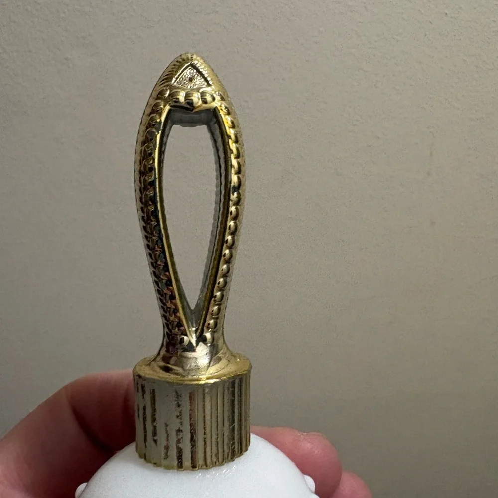 White Hobnail Glass Bell Ornament - Brand Unspecified
